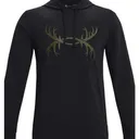 UNDER ARMOUR Men's UA Sportstyle Antler Hoodie (Black-OD Green) - Under Armour