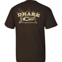 DRAKE Sprigs Short Sleeve T-Shirt Chocolate - Drake