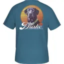 DRAKE Vintage Dog T S/S Blue Steel Heather Plus - Drake