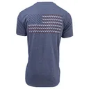 GLOCK Pistol Flag Heather Navy Cotton Short Sleeve - Glock