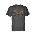 REALTREE OUTFITTERS Shed Antler Short Sleeve Tee - Charcoal Heather - Realtree Outfitters