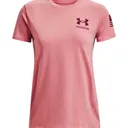UNDER ARMOUR Women's UA Freedom Flag T-Shirt (Pink-Red) - Under Armour