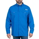 HABIT Fourche Mountain River Shirt LS Marlin Blue - Habit Outdoors