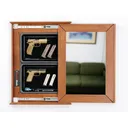TACTICAL WALLS 1420M In-Wall Short Mirror Cherry - Tactical Walls