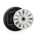 TACTICAL WALLS 1410M Tactical Wall Clock Roman Black Wood Grain - Tactical Walls