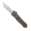 COBRATEC Medium Desert Sand Distressed CTK-1 Tanto Serrated - CobraTec Knives
