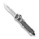 COBRATEC Small Arctic White Black CTK-1 Drop Serrated - Cobratec