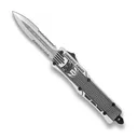 COBRATEC Small Arctic White Black CTK-1 Dagger 2-Side Serr - Cobratec