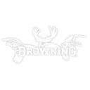 BROWNING All Season Decal White Vinyl Sticker 12" - Browning