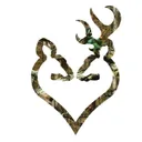 BROWNING Buck Heart Decal Camo Vinyl Sticker 6" - Browning