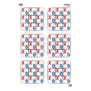 BIRCHWOOD CASEY Eze-Scorer 23"x35" Tic-Tac-Toe Paper - 100pk - Birchwood Casey