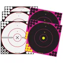 BIRCHWOOD CASEY Shoot-N-C 3-12" White /2-12" Pink Bulls-Eye Target - Birchwood Casey