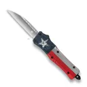 COBRATEC Large Texas Flag CTK-1 Wharncliffe Not Serrated - Cobratec