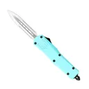 COBRATEC Small Mint Blue FS-3 Dagger 2 Side Serrated - Cobratec