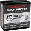 WINCHESTER AMMO Reloading Bullets STHP 357 Mag 145 Grain 100rd - Winchester