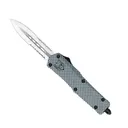 COBRATEC Medium Carbon Fiber FS-3 Dagger 2 Side Serrated - Cobratec