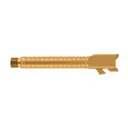 BALLISTIC ADVANTAGE Premium Series 9MM 5" Bomber Fluting Threaded Barrel Fits Glock 17 G5 | PVD Gold - Ballistic Advantage
