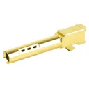 ZAFFIRI PRECISION Ported Pistol Barrel 40 S&W 3.9" Titanm Gold Glk23 - Zaffiri Precision