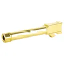 ZAFFIRI PRECISION Pistol Barrel TB 1/2x28 9mm 4.02" TiN Gold /Glk 19 - Zaffiri Precision