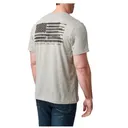 5.11 TACTICAL USA Flag Barrel Banner T-Shirt - Heather Gray - 5.11 Tactical