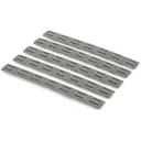 BRAVO COMPANY 5.5" KeyMod Rail Panel Kit 5 Pack Wolf Gray - Bravo Company Manufacturing