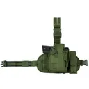 NCSTAR 2956 Drop Leg MOLLE Panel/Holster/MagPch-Grn RH - Ncstar
