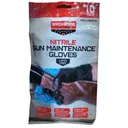BIRCHWOOD CASEY Nitrile Black LG/XL 10Pk Gun Maintenance Gloves - Birchwood Casey