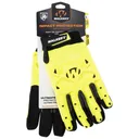 WALKER'S Impact Protection Gloves Ylw/Blk Leather Medium - Walkers Game Ear
