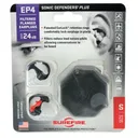 SUREFIRE Triple Flanged Filtered Earplugs Lg 1 Pair Black - Surefire