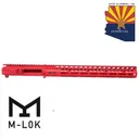 GUNTEC AR-15 Stripped Billet Upper Red - Guntec Usa