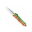 COBRATEC Medium Lure-Green FS-3 Drop Serrated - Cobratec Knives