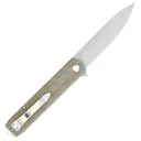 COBRATEC Medium Tan Kuzio Drop Serrated Folder - Cobratec