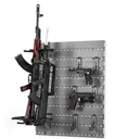 SAVIOR EQUIPMENT Half Wall Rack System, 5x 24" Alum SW Gray - Savior Equipment
