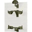 SAVIOR EQUIPMENT Full Helmet, Armor, Belt/Slate Wall OD Green - Savior Equipment
