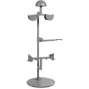 SAVIOR EQUIPMENT Helmet.Armor.Belt Stand Up Display Rack SW Gray - Savior Equipment