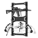 SAVIOR EQUIPMENT Archery Rifle Sword Wall Display Rack Obsidian Blk - Savior Equipment