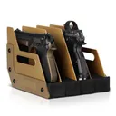 SAVIOR EQUIPMENT 4 Pistol Revolver Storage Gun Rack RAL8000 Tan - Savior Equipment