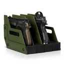 SAVIOR EQUIPMENT 4 Pistol Revolver Storage Gun Rack OD Green - Savior Equipment