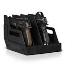 SAVIOR EQUIPMENT 4 Pistol Revolver Storage Gun Rack Obsidian Black - Savior Equipment