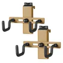 SAVIOR EQUIPMENT Extra Lg Acc Hooks for Slate Wall Rack RAL8000 Tan - Savior Equipment