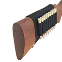 AA&E LEATHERCRAFT Black Elastic Butt Stock Rifle Shell Holder (Holds - Aa&E Leathercraft