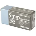 AGUILA AMMO 9mm 124 Grain Jacketed Hollow Point - 50rd - Aguila