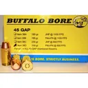 BUFFALO BORE 45 GAP 230Gr FMJ-FN (900FPS/ME 414 ft lbs) 20rd - Buffalo Bore