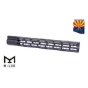 GUNTEC 15" Mod Lite Skeletnzd M-Lok Free Floating Hndgrd - Guntec Usa