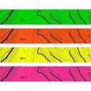 WHITEWATER ARCHERY PINK FLUORESCENT THIN LINE TOPO MAP ARROW WRAPS - White Water Archery