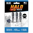 HALO NOCKS MICRO LIGHTED NOCKED BLUE 3PK - Halo Nocks
