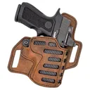 VERSACARRY Compound OWB Size 04 Brown Leather Belt Slide - Versacarry