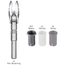 NOCKTURNAL FIT Universal Size Strobing Red/Blue Lighted Nock - Nockturnal