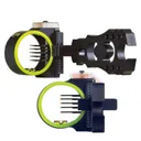 BLACK GOLD Flash Point Rush 5 Pin (.019) Left Hand Compound Bow Sight - Black - Black Gold
