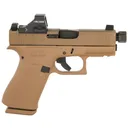 GLOCK G43X 9mm 3.41" 10rd - FDE w/ Holosun HS 407K Red Dot - Glock